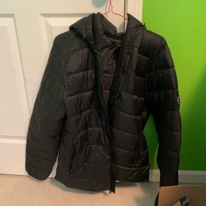 Black Abercrombie and Fitch puffer winter coat